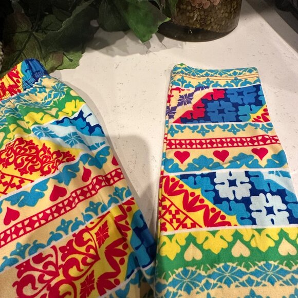 Colorful Womens Printed Leggings - Picture 2 of 5